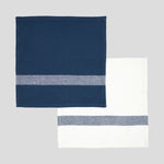 Beaumont Washcloth Set of 2 | Navy White-1
