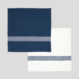 Beaumont Washcloth Set of 2 | Navy White-1