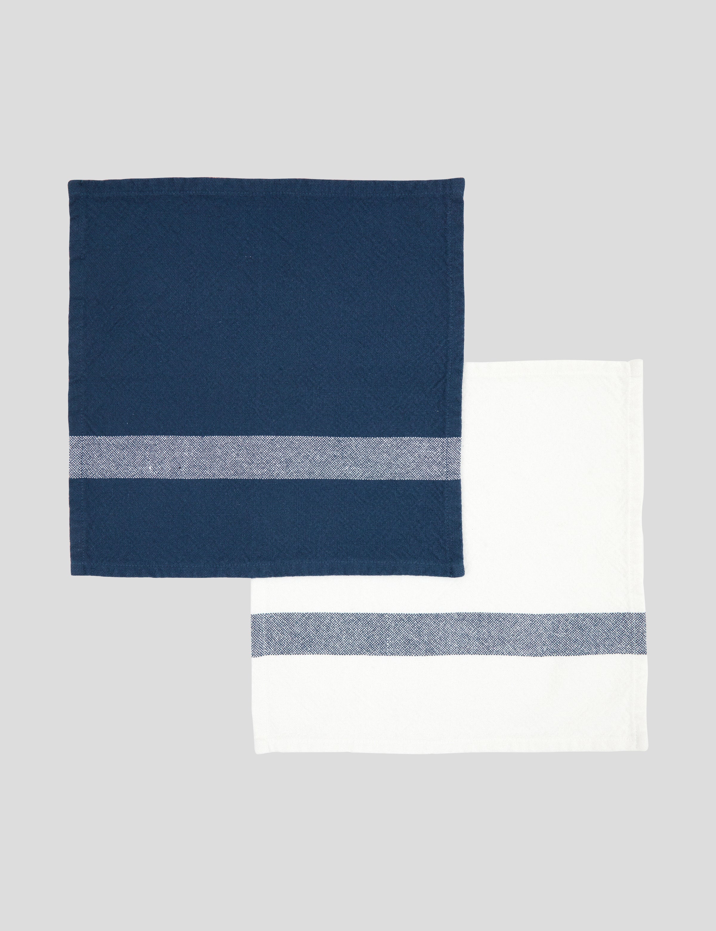 Beaumont Washcloth Set of 2 | Navy White-1