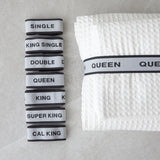 Bedding Organiser Bands Set of 2 | Grey-2