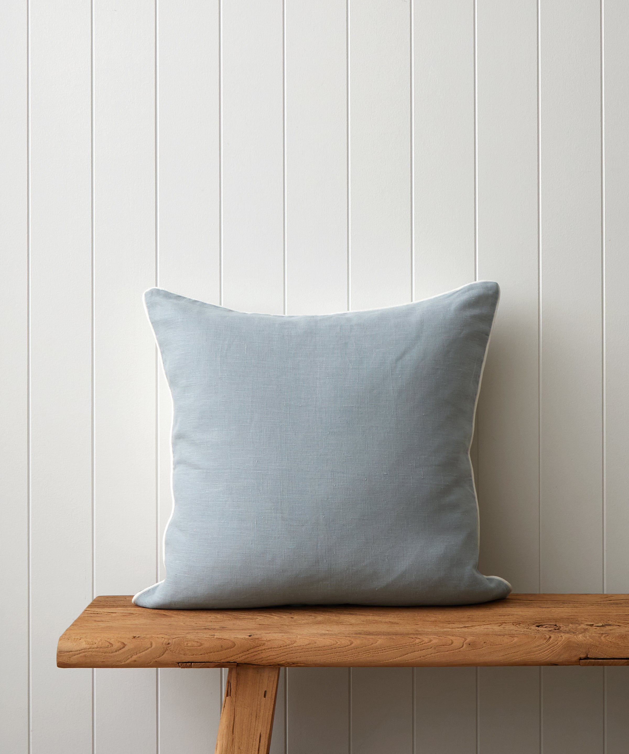 Bee Swarm Embroidered Large Square Cushion Cover | Blue-3