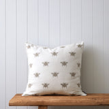 Bee Swarm Embroidered Large Square Cushion Cover | Multi-1