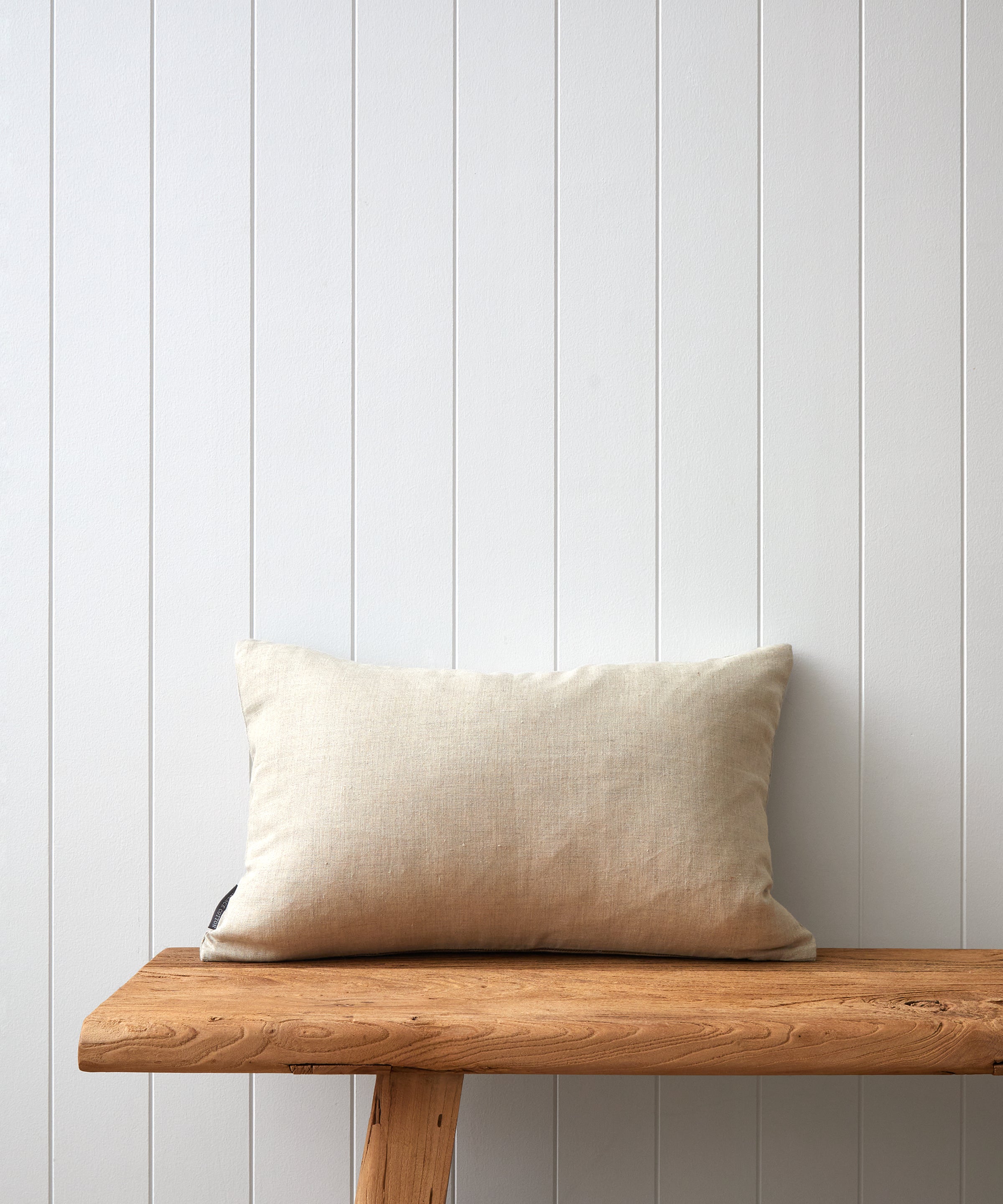 Bee Swarm Embroidered Rectangle Cushion Cover | Natural-3