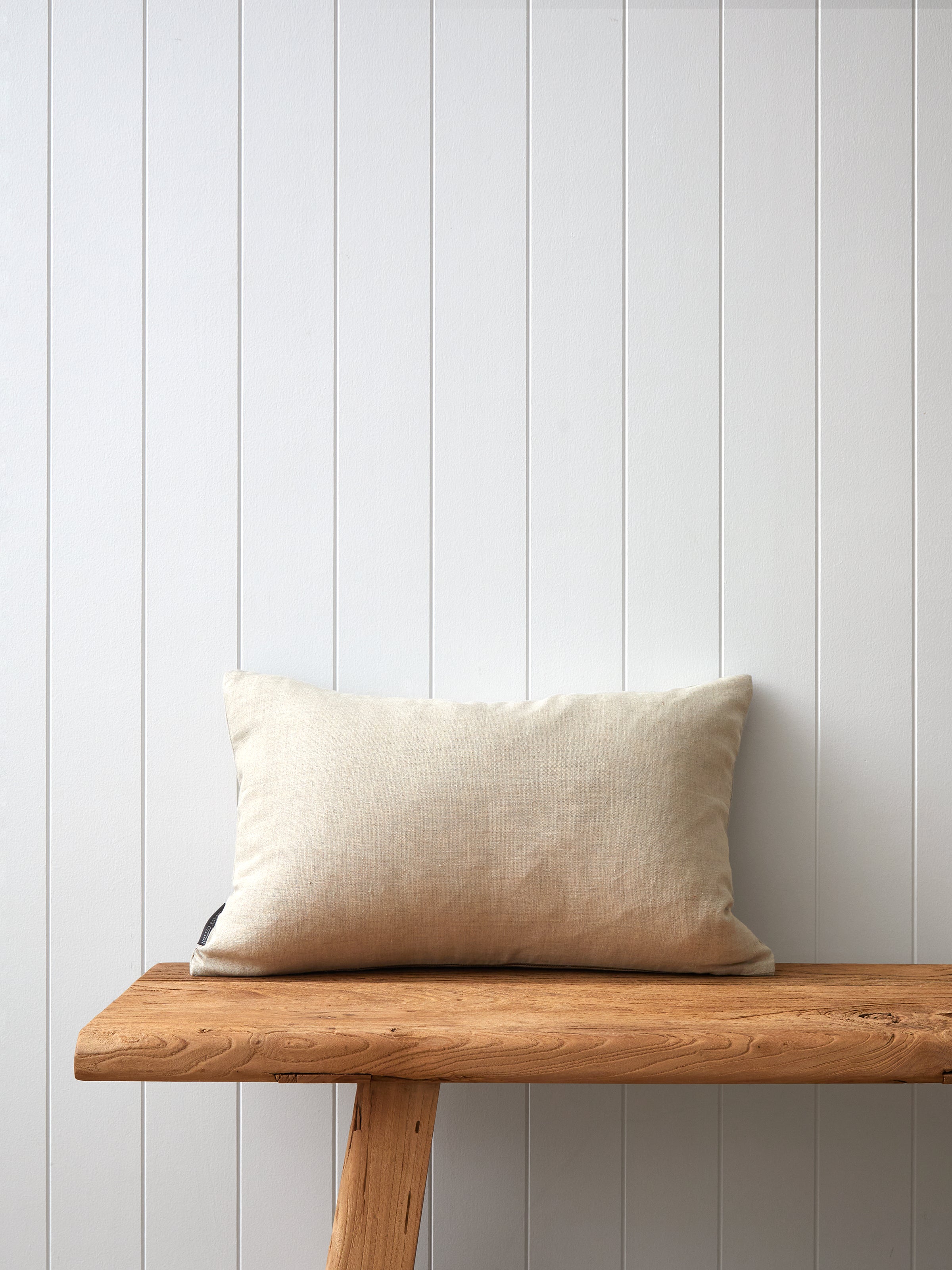 Bee Swarm Embroidered Rectangle Cushion Cover | Natural-3