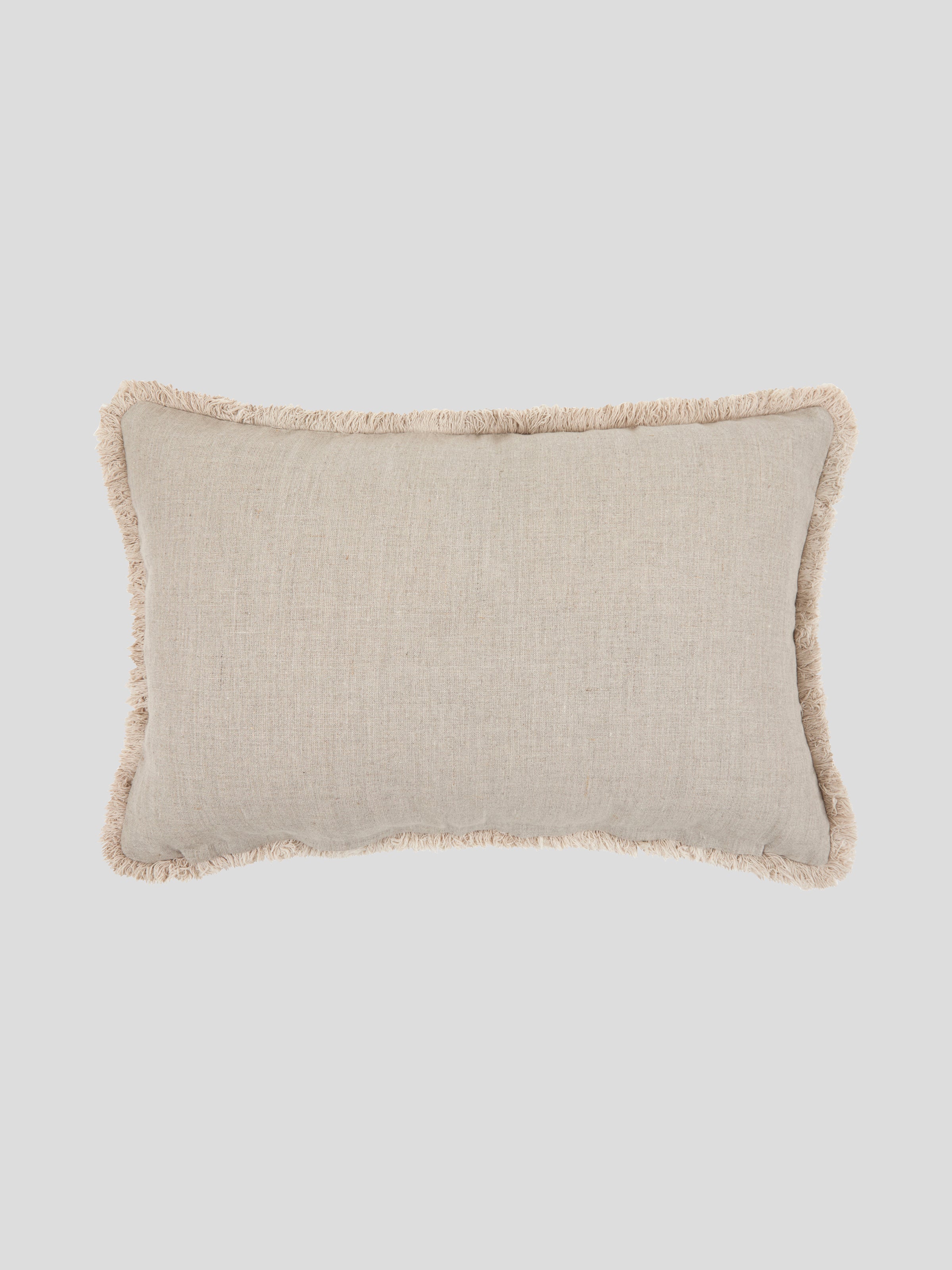 Bee Swarm Embroidery Rectangle Cushion Cover | Tussock Natural-3