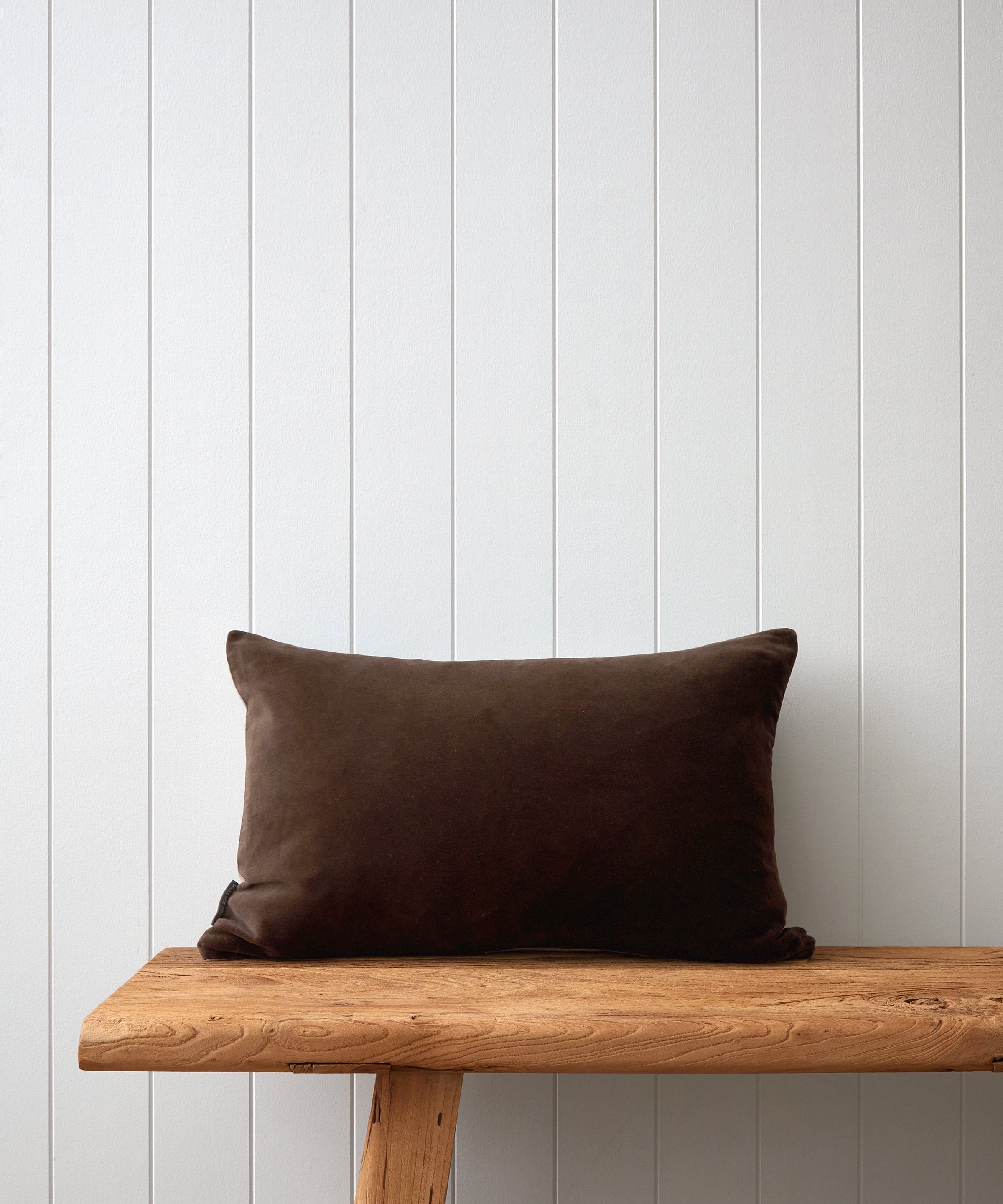 Bee Trio Embroidered Rectangle Cushion Cover | Natural Cocoa-3