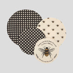 Beekeeper Dish Cover Set of 4 | Black Natural-1