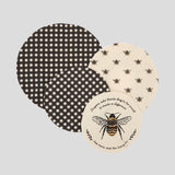 Beekeeper Dish Cover Set of 4 | Black Natural-1