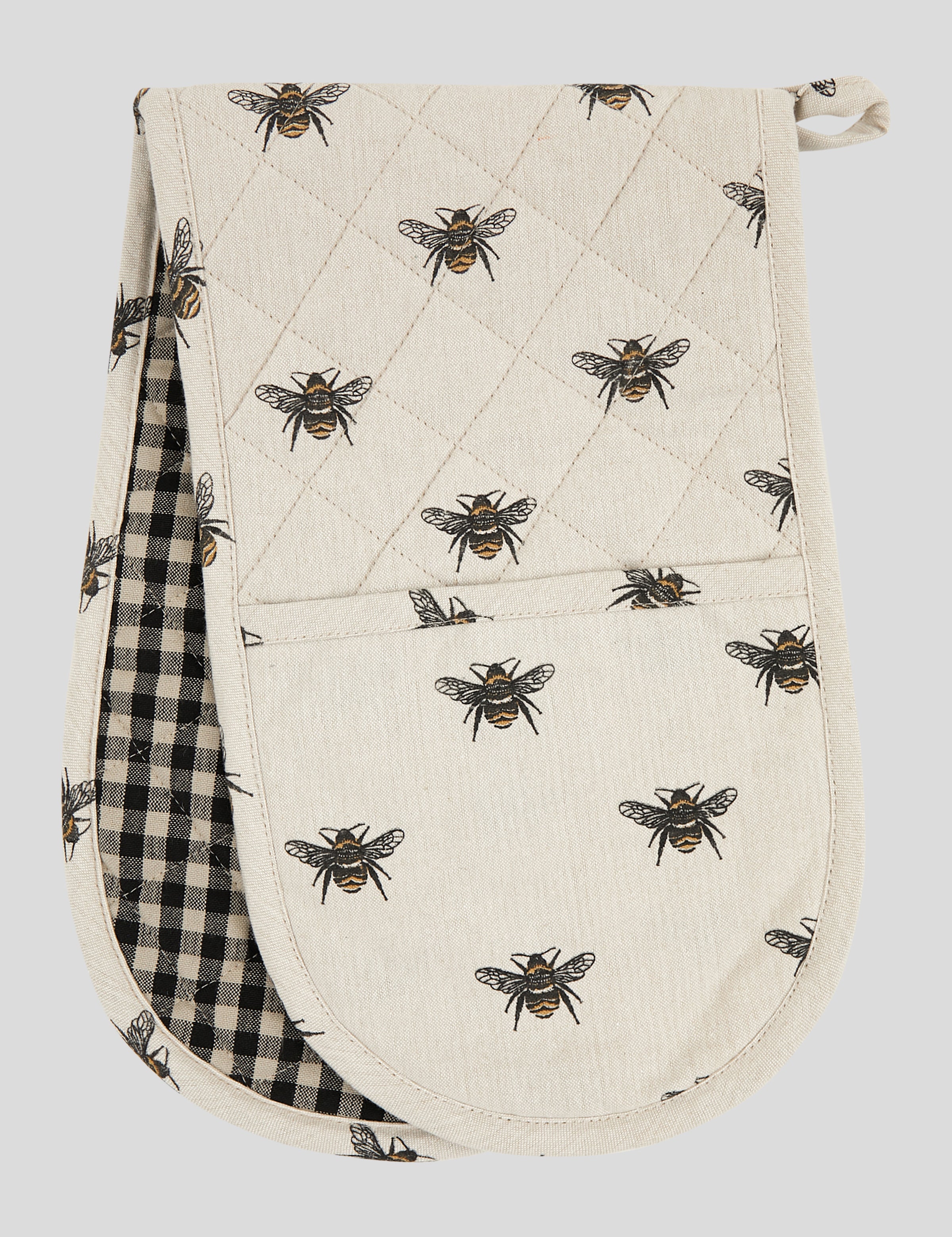 Beekeeper Double Oven Glove | Natural Black-1