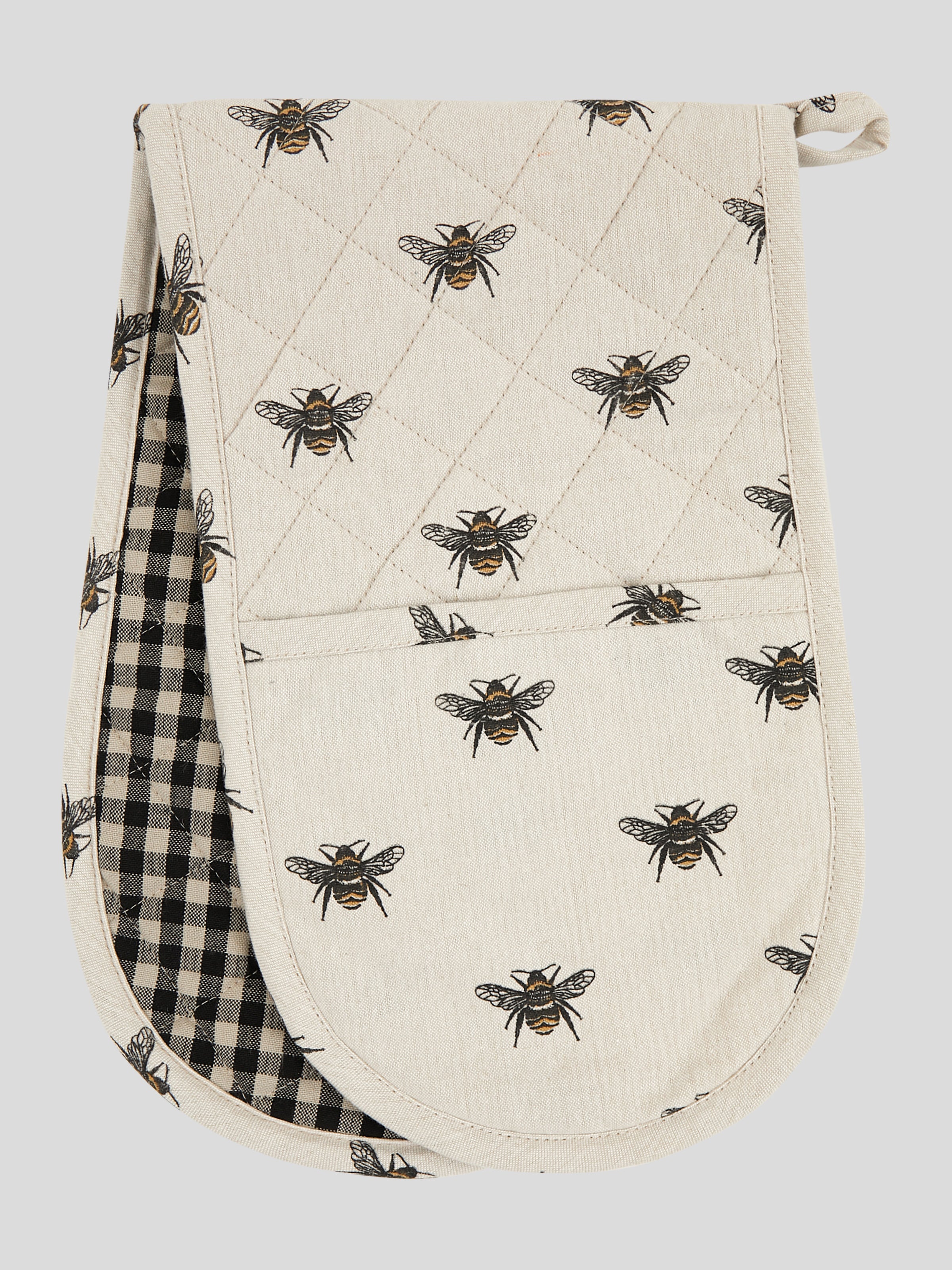 Beekeeper Double Oven Glove | Natural Black-1