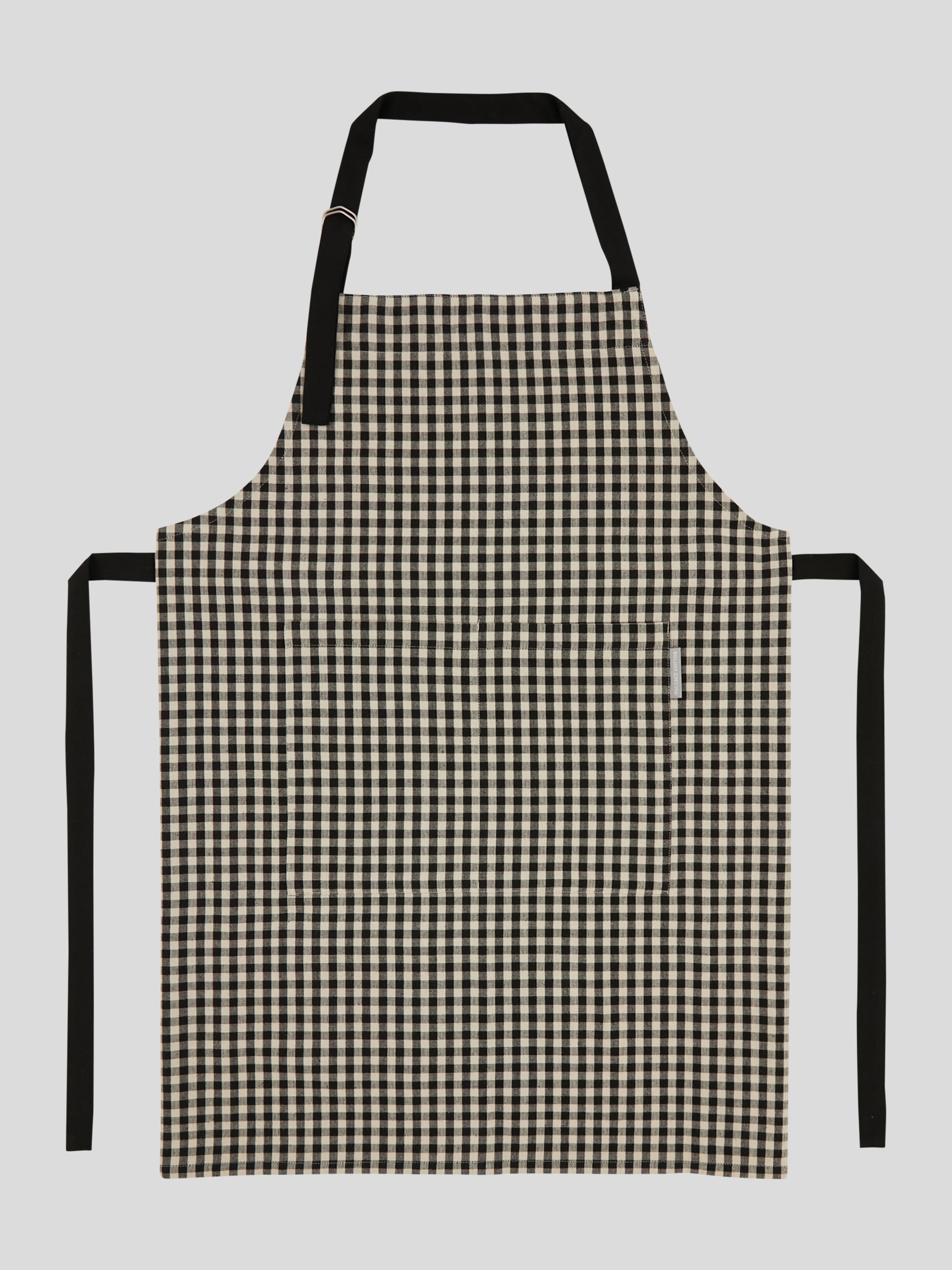 Beekeeper Gingham Apron | Natural Black-1