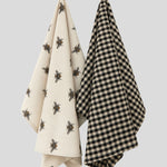 Beekeeper Tea Towel Set of 2 | Natural Black-1