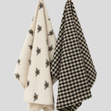 Beekeeper Tea Towel Set of 2 | Natural Black-1