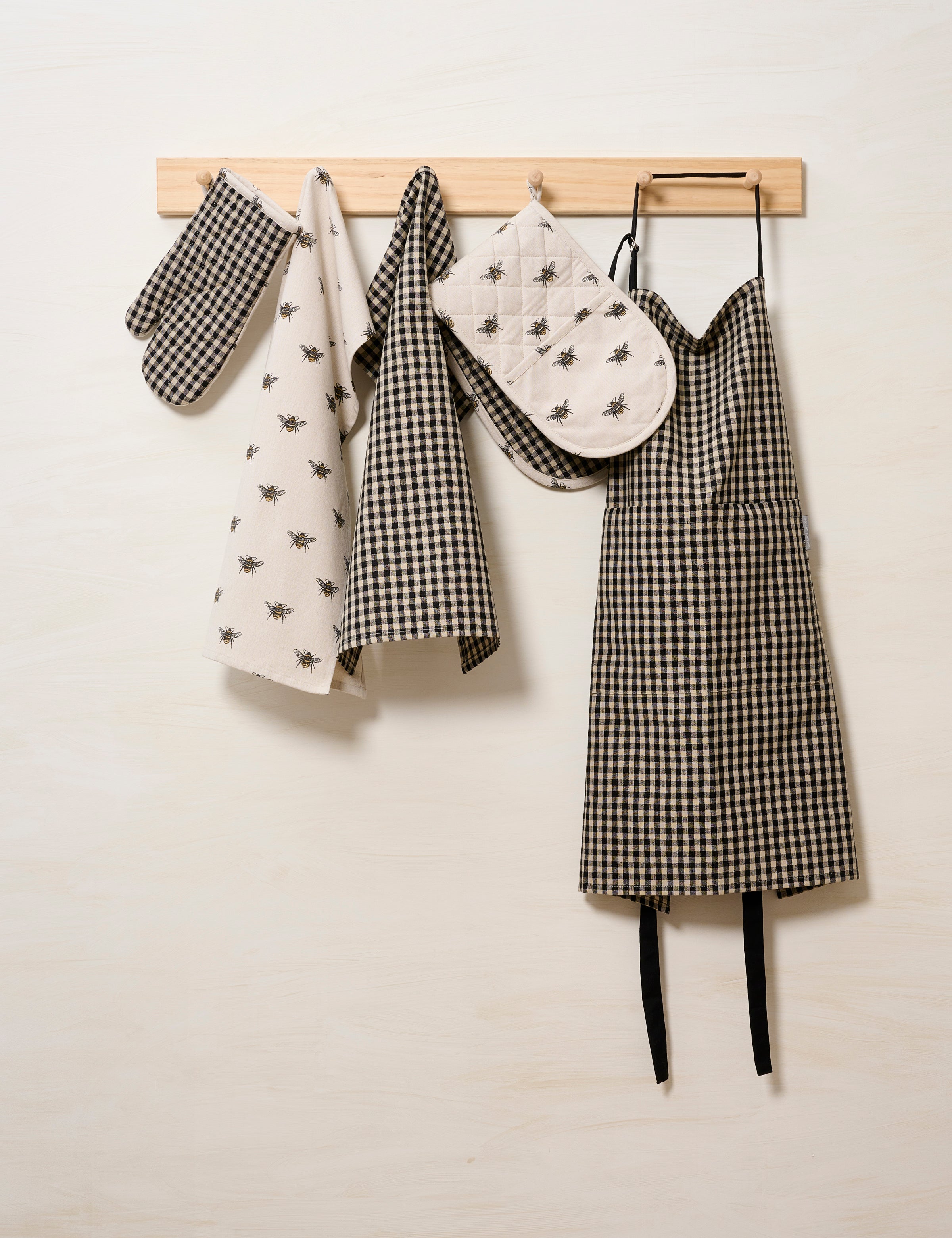 Beekeeper Tea Towel Set of 2 | Natural Black-2