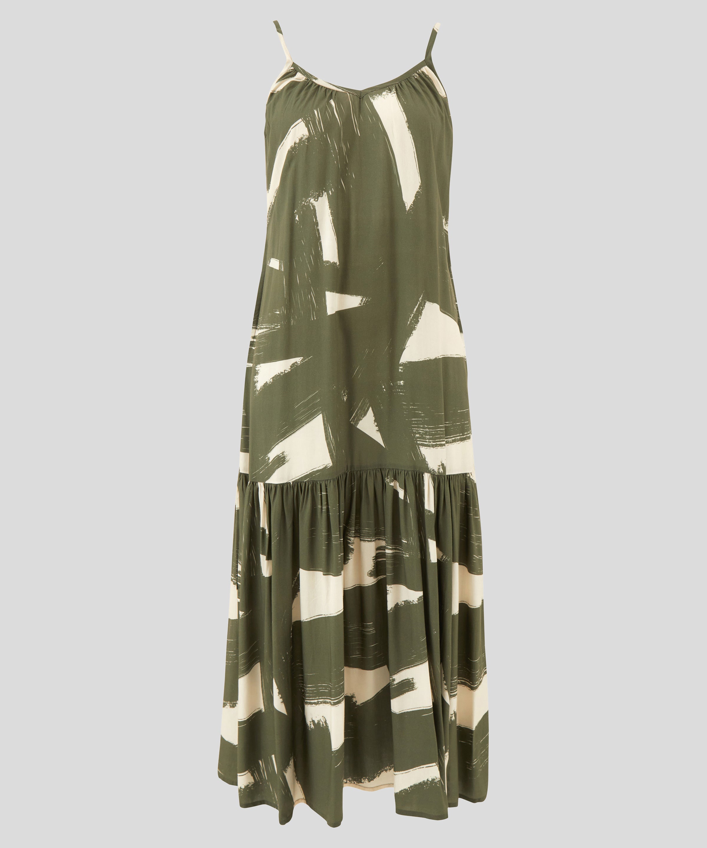 Belize Modal Strappy Dress | Olive Natural-2