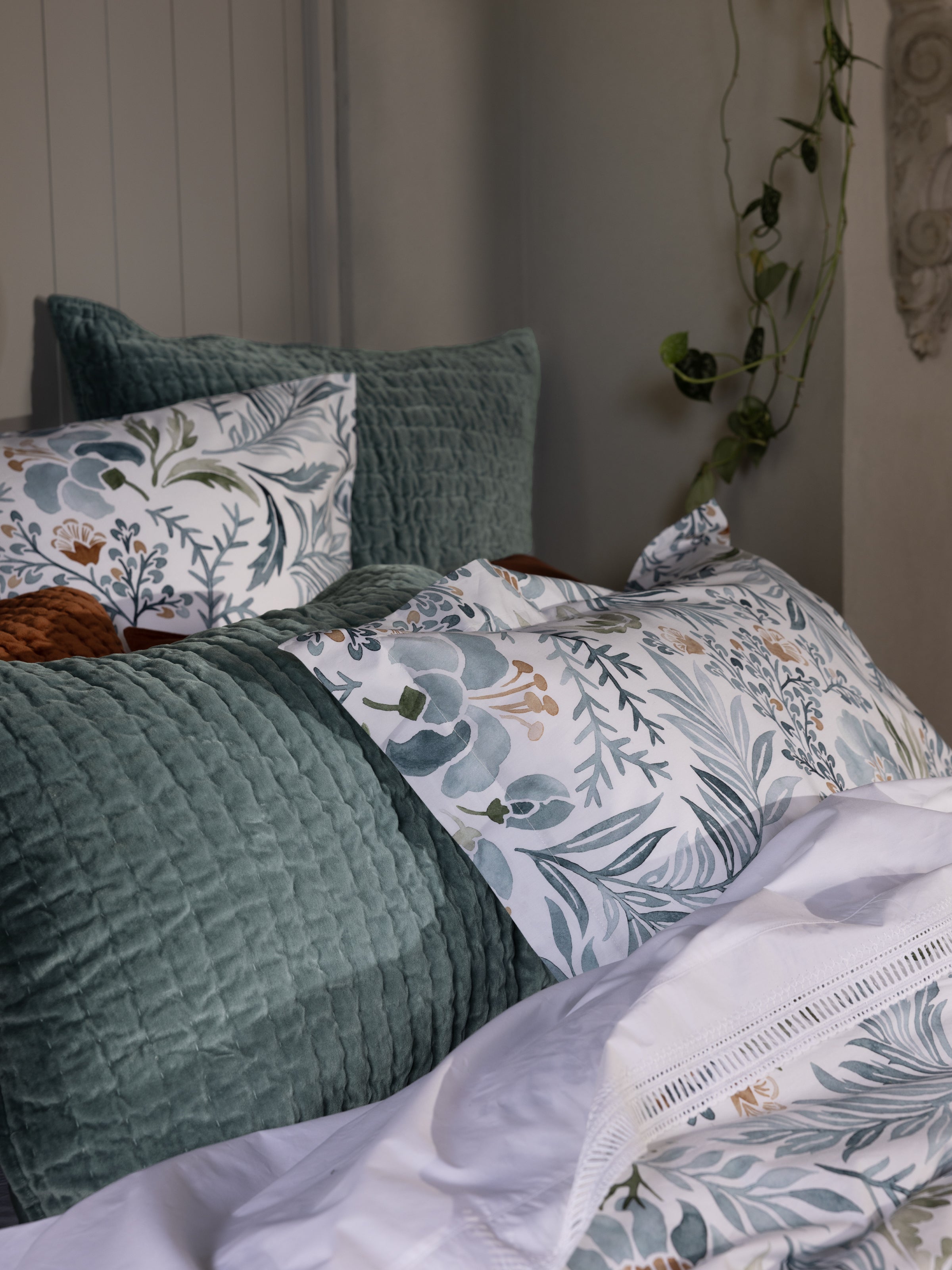 Bellevue Oxford Pillowcase Set | Floral-4