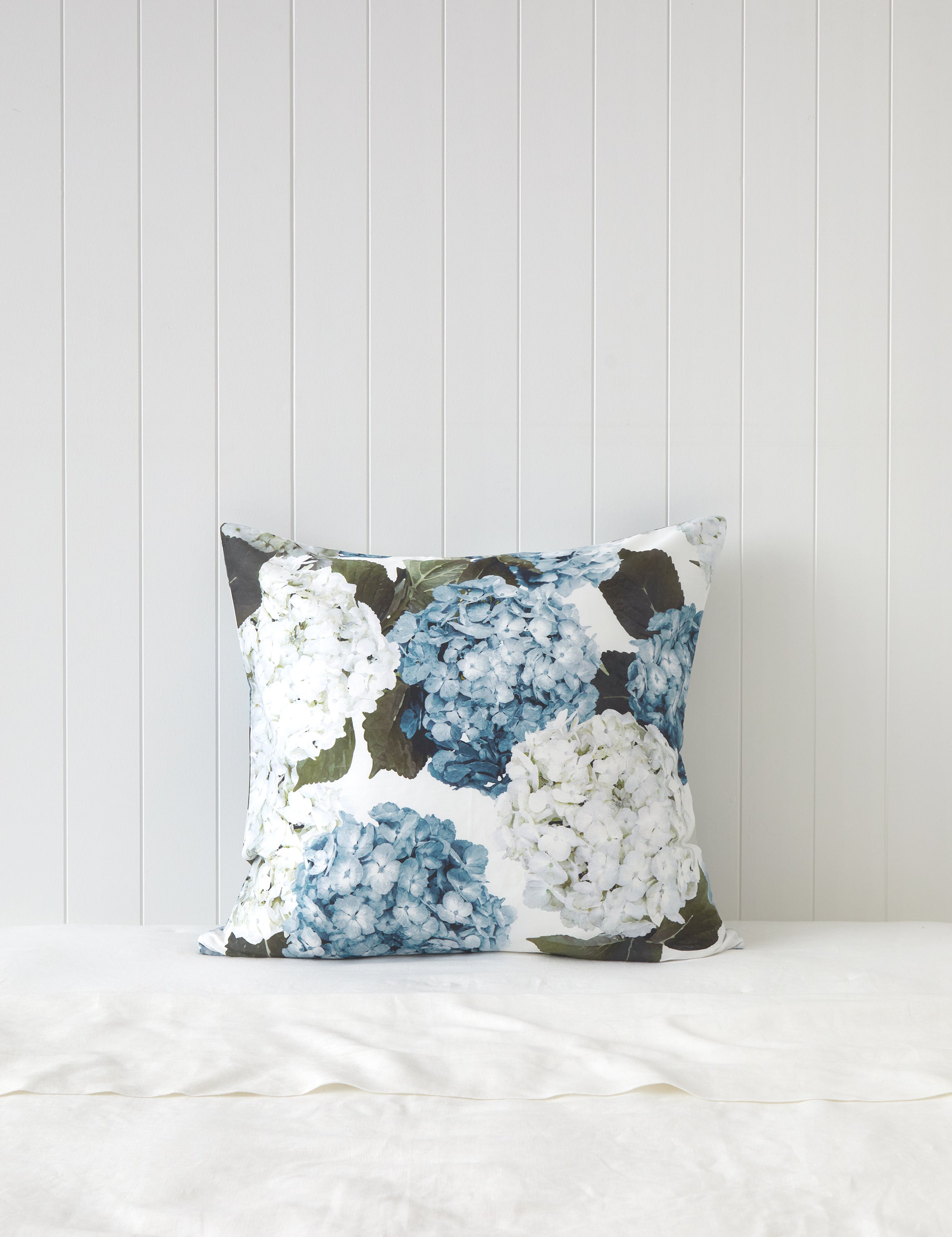Beloved Hydrangea European Pillowcase | Blue Floral-1