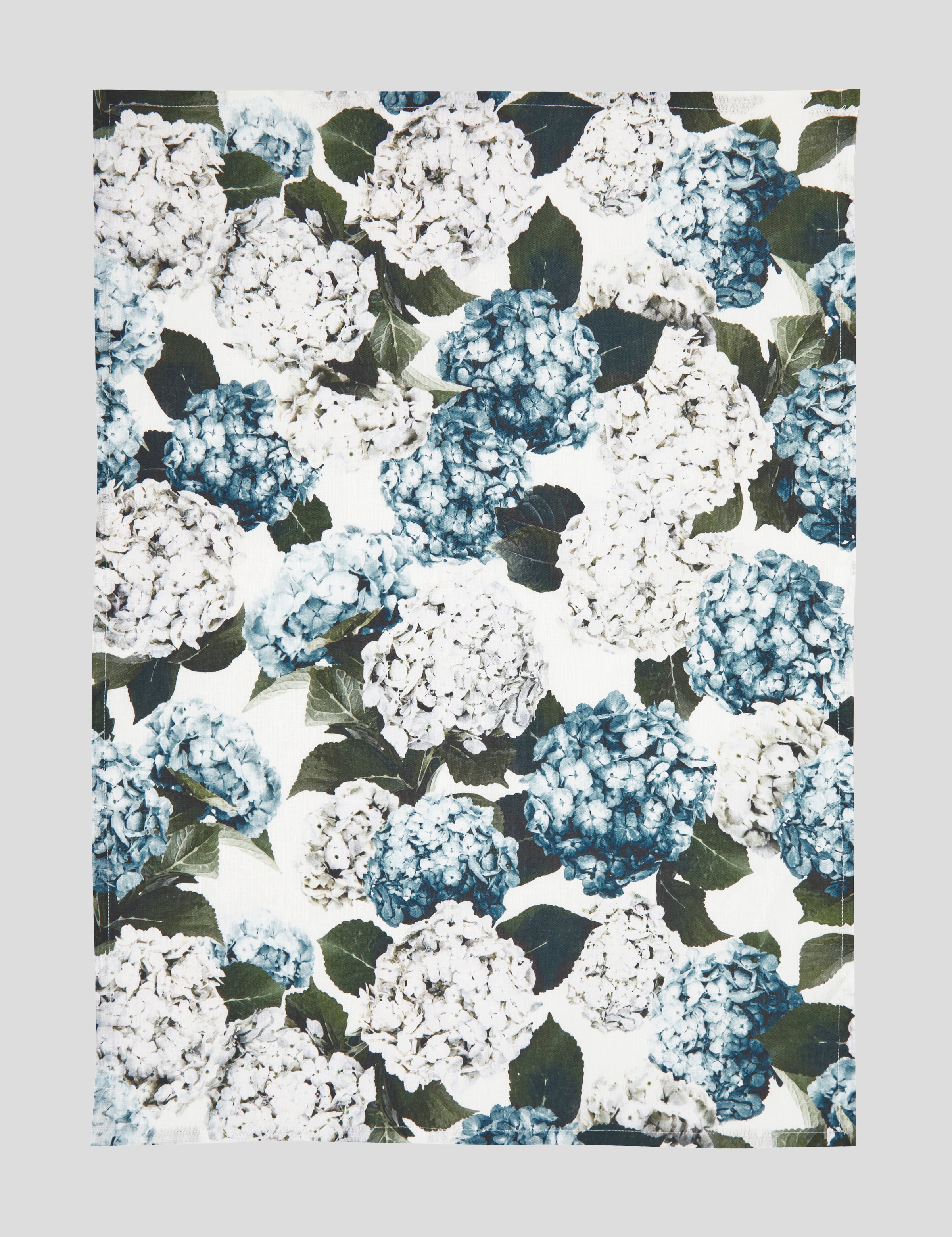 Beloved Hydrangea Linen Tea Towel | Blue Floral-3