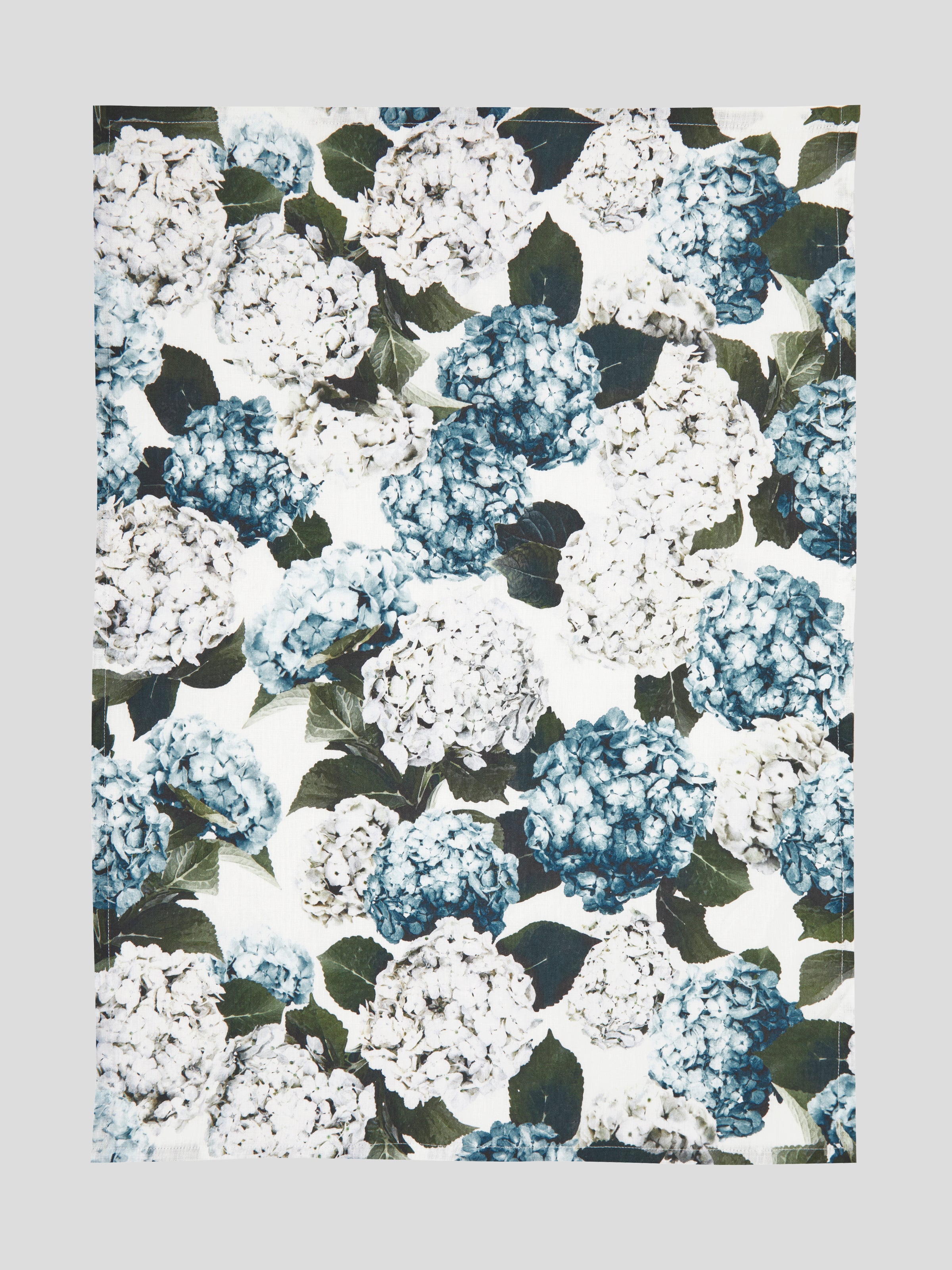 Beloved Hydrangea Linen Tea Towel | Blue Floral-3
