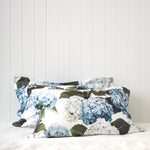 Beloved Hydrangea Oxford Pillowcase Set | Blue Floral-1