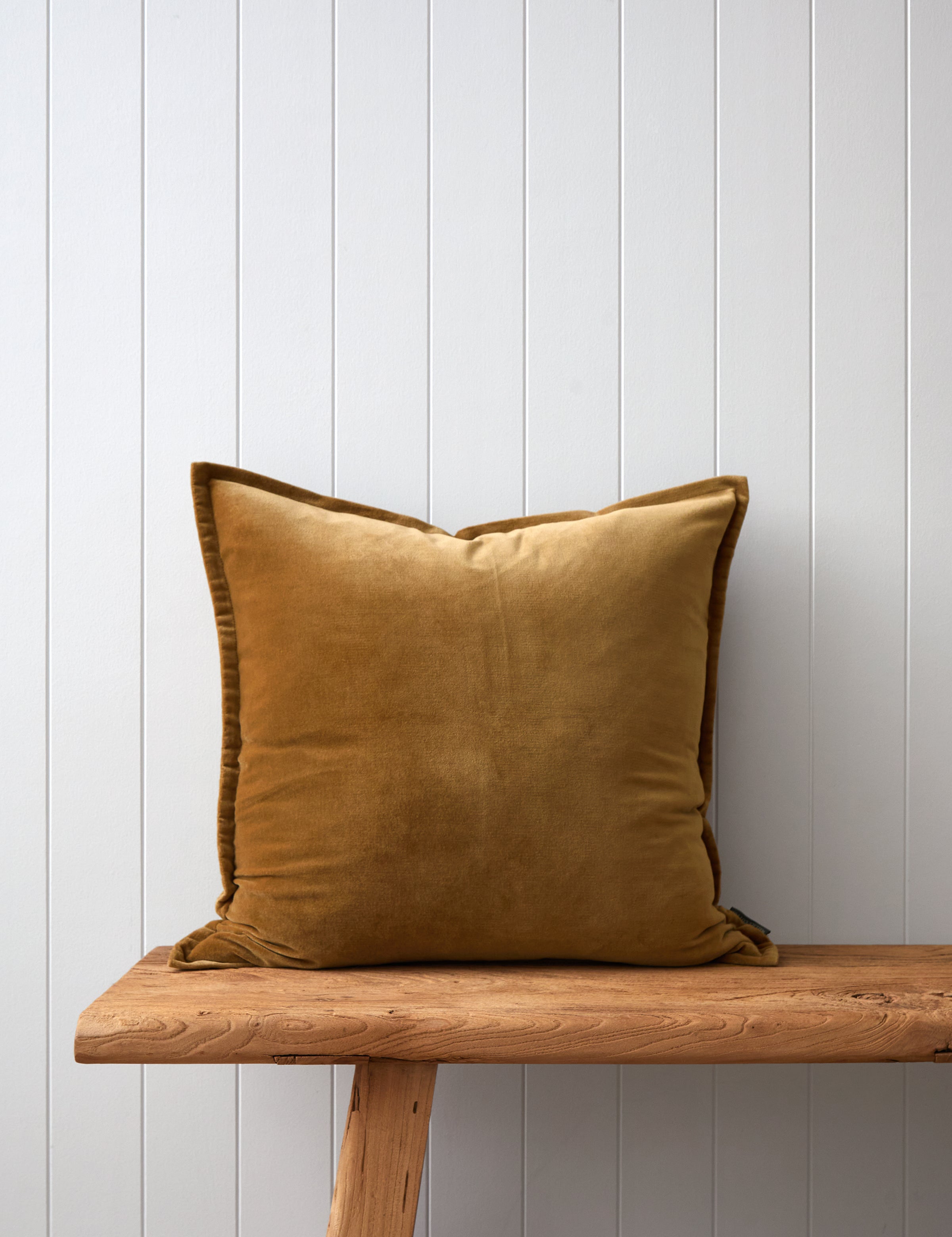 Belvedere Velvet Large Square Cushion Cover | Ginger-1