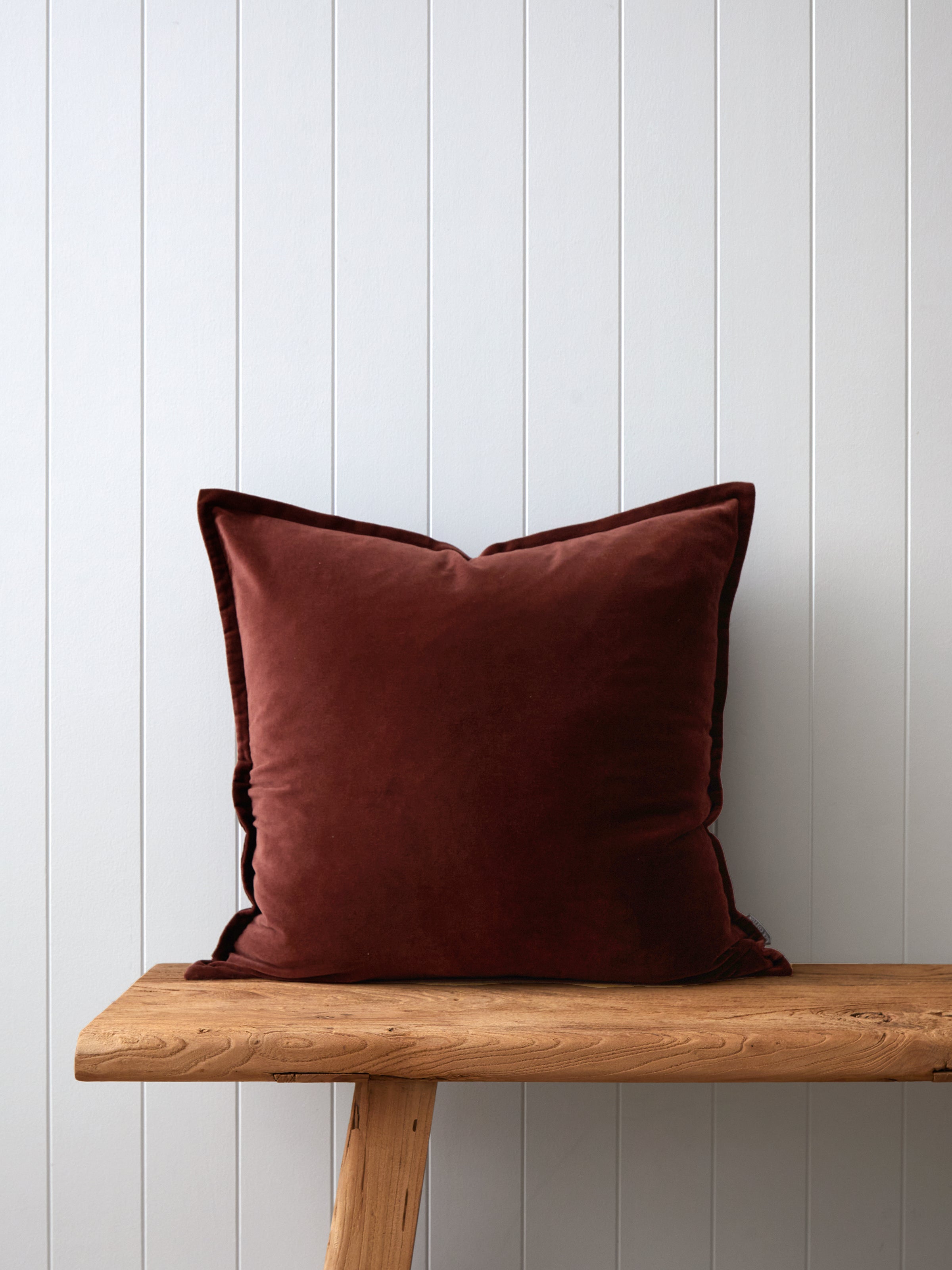 Belvedere Velvet Large Square Cushion Cover | Merlot-1
