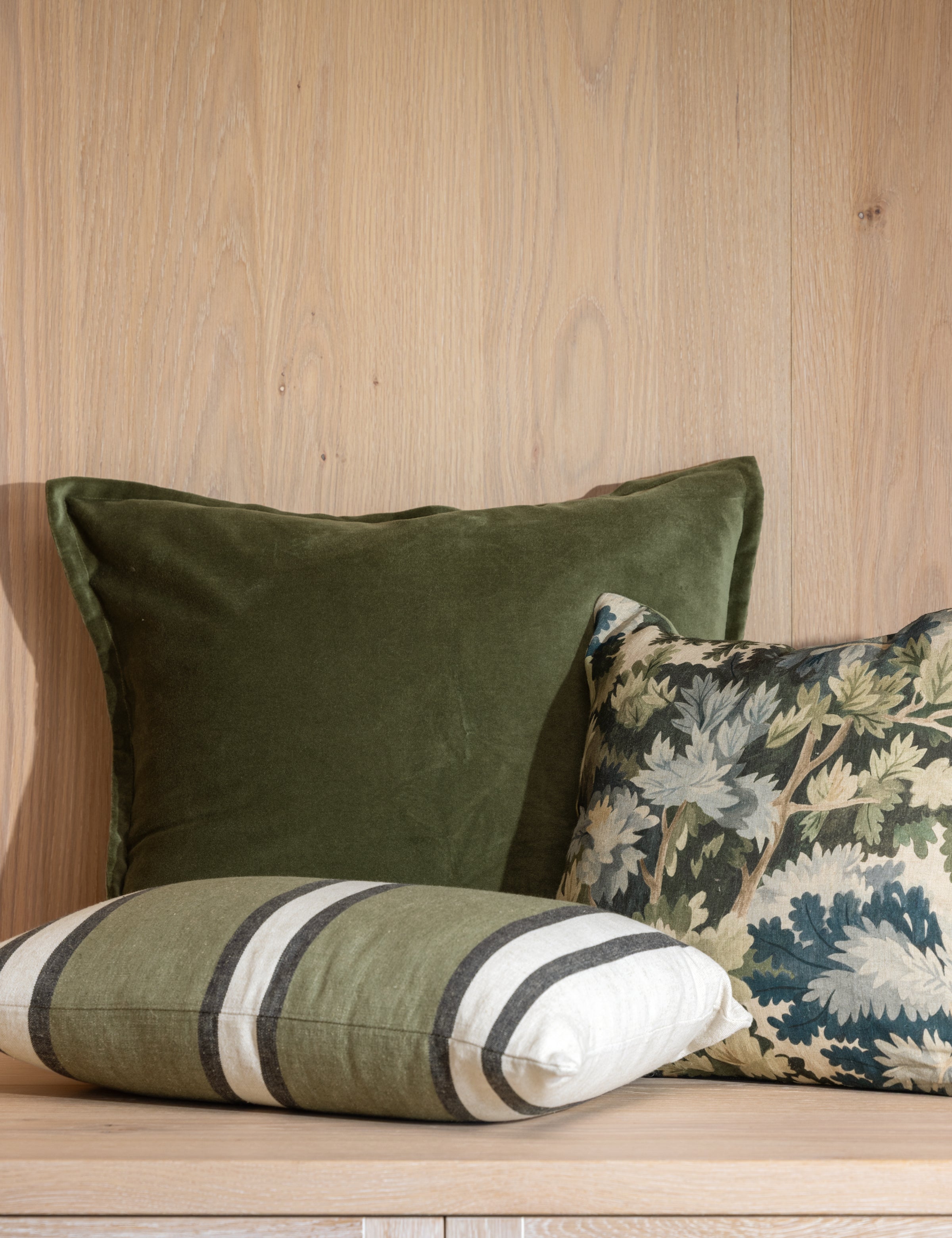 Belvedere Velvet Large Square Cushion Cover | Willow-2