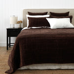 Belvedere Velvet Quilt | Cocoa-1