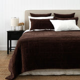 Belvedere Velvet Quilt | Cocoa-1