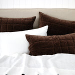 Belvedere Velvet Quilt | Cocoa-2