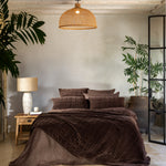 Belvedere Velvet Quilt | Cocoa-5