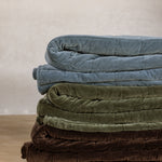 Belvedere Velvet Quilt | Cocoa-Landscape