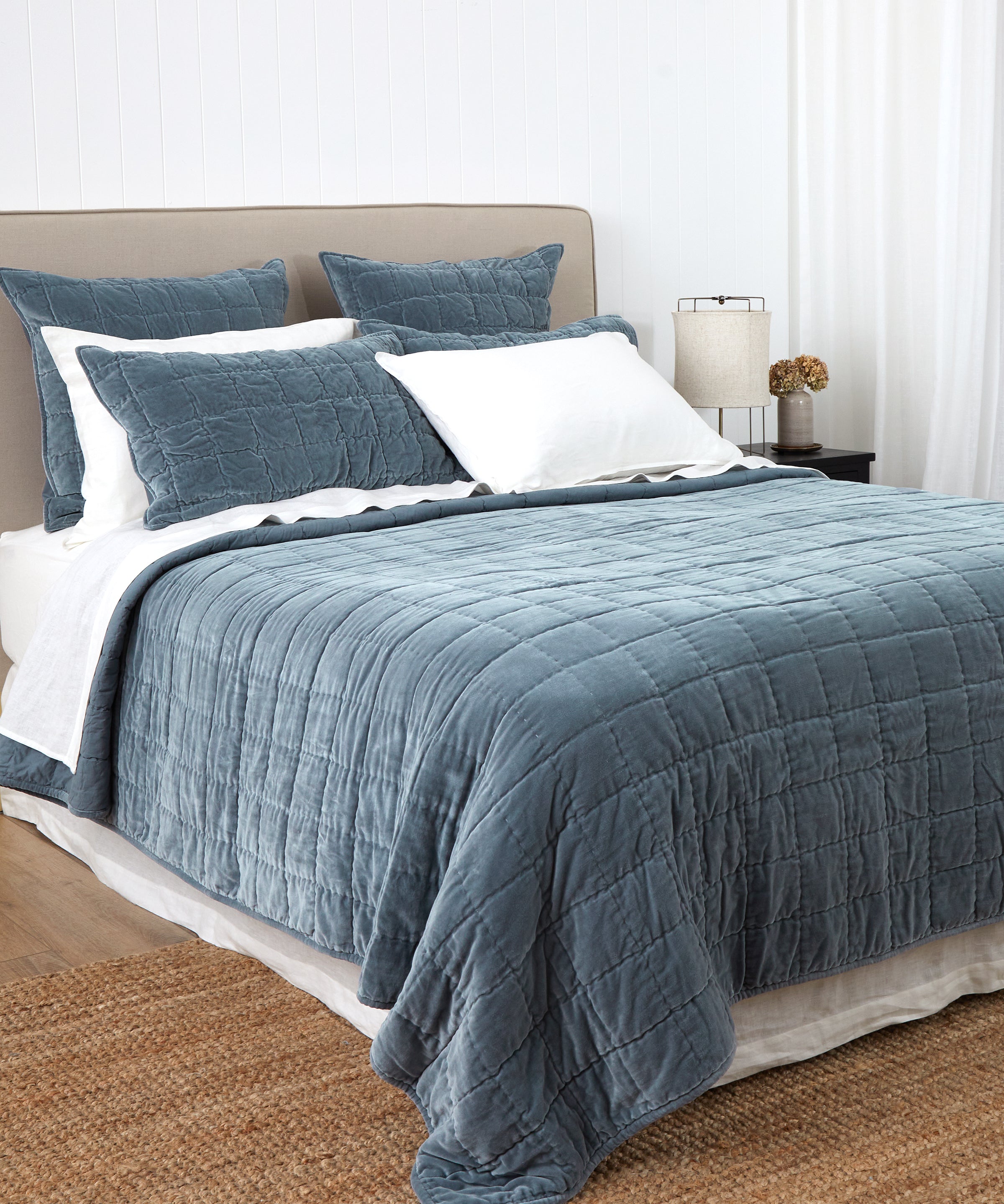 Belvedere Velvet Quilt | Haze-3