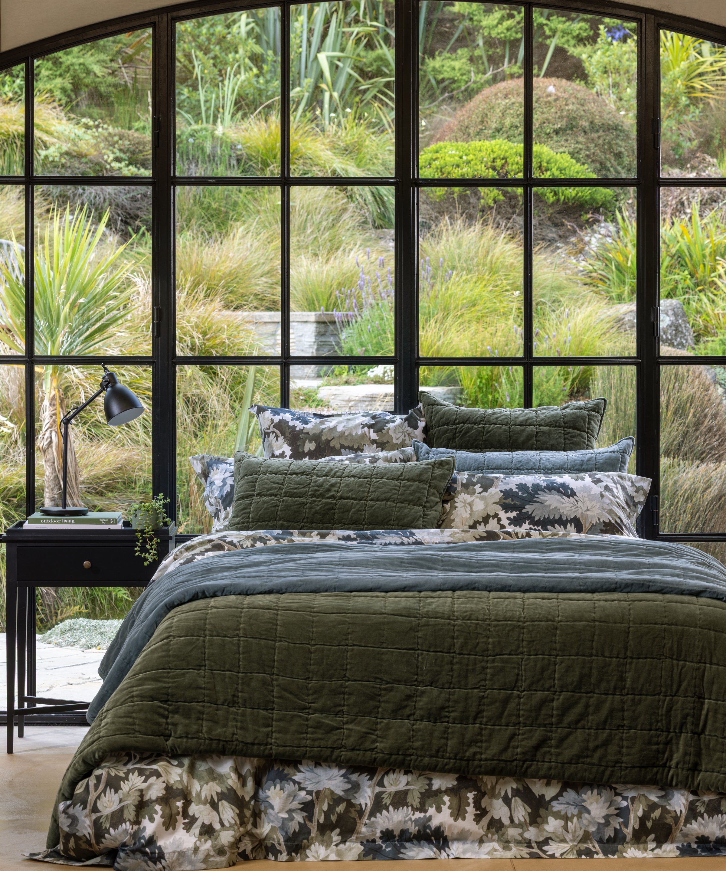 Belvedere Velvet Quilt | Willow-5