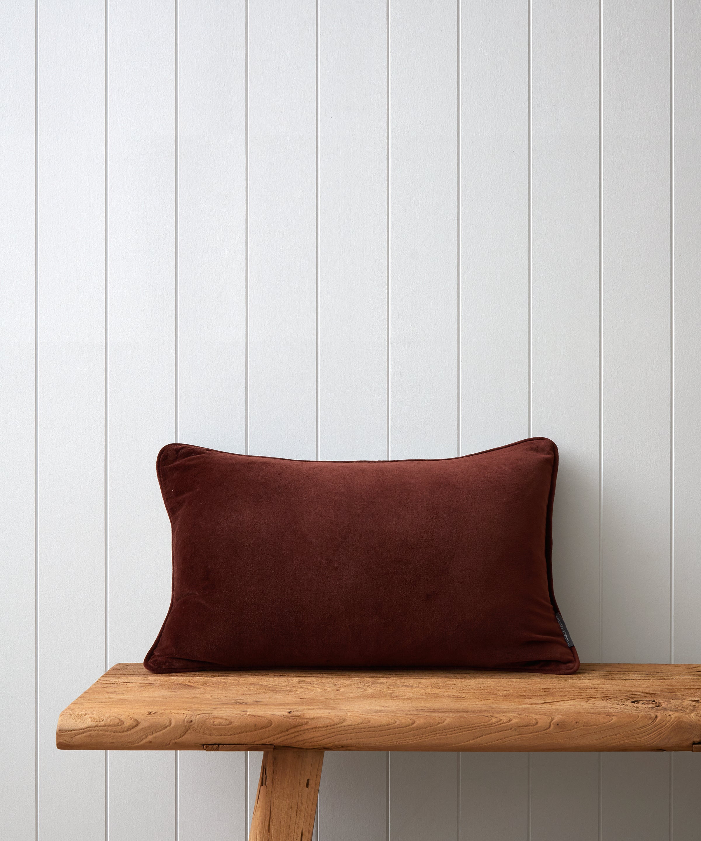 Belvedere Velvet Rectangle Cushion Cover | Merlot-1