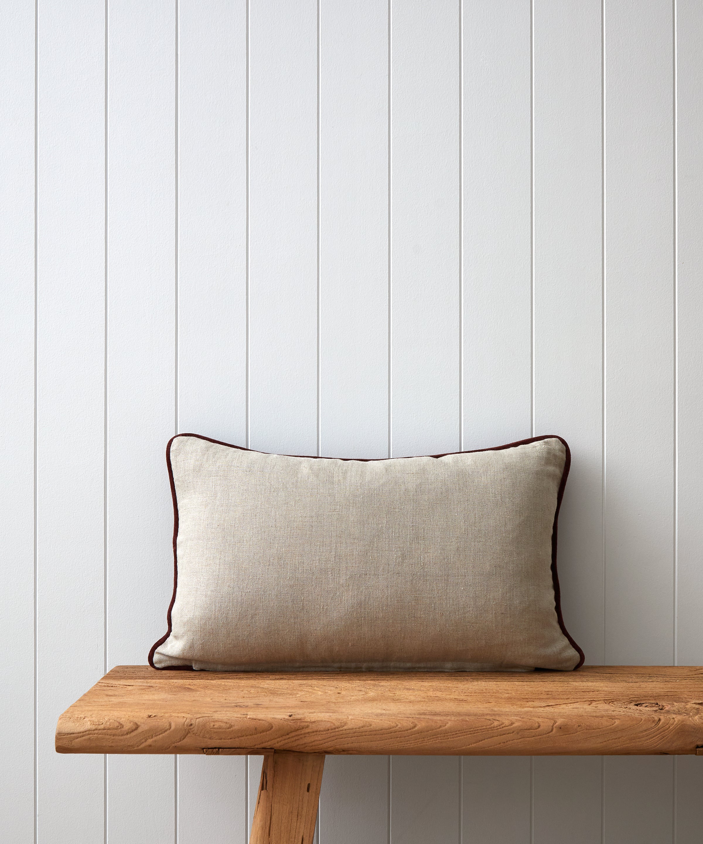 Belvedere Velvet Rectangle Cushion Cover | Merlot-3