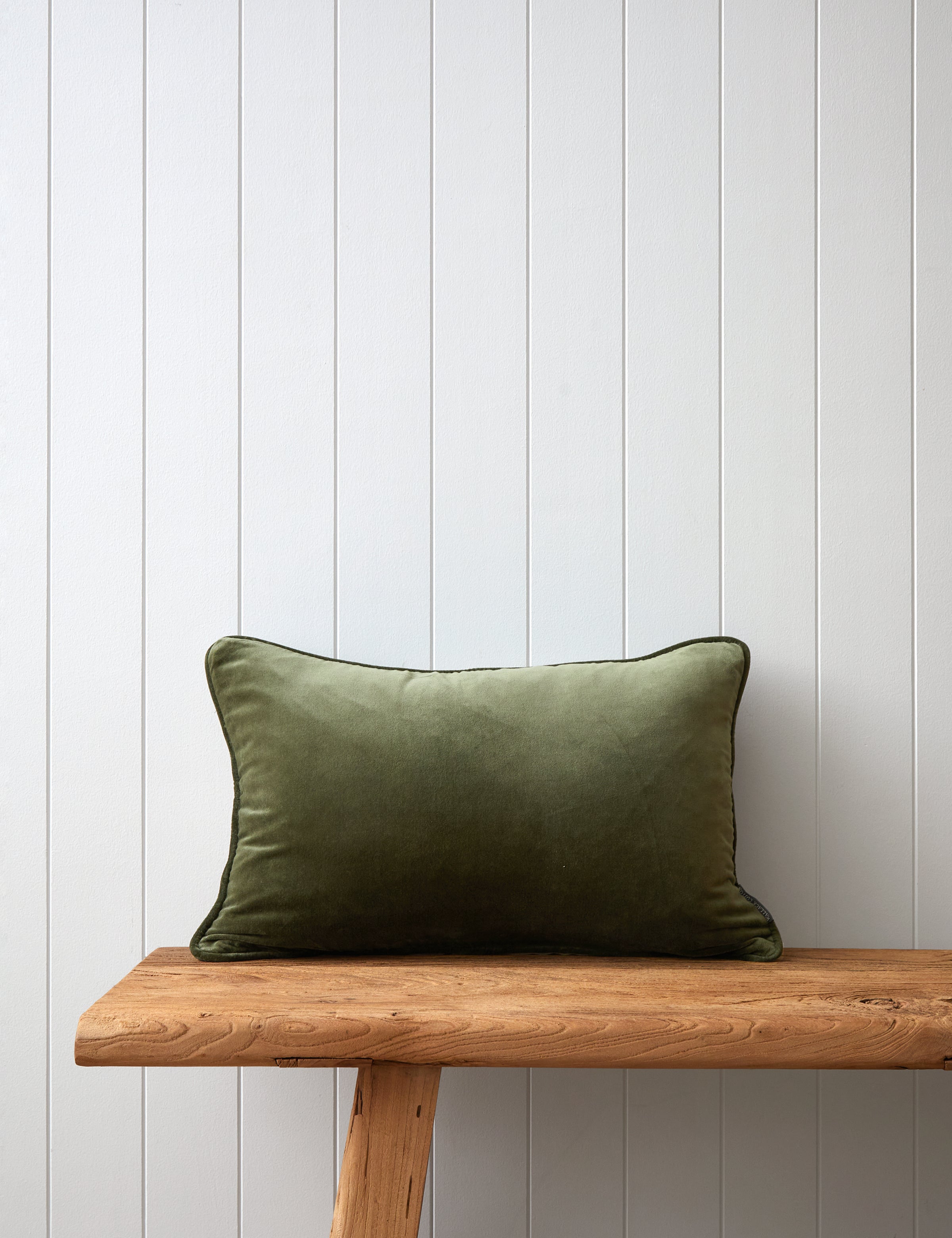 Belvedere Velvet Rectangle Cushion Cover | Willow-1