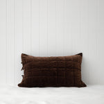 Belvedere Velvet Standard Pillowcase | Cocoa-1