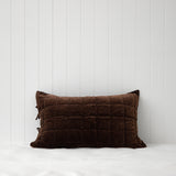 Belvedere Velvet Standard Pillowcase | Cocoa-1