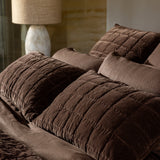 Belvedere Velvet Standard Pillowcase | Cocoa-2