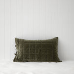 Belvedere Velvet Standard Pillowcase | Willow-1