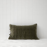 Belvedere Velvet Standard Pillowcase | Willow-1