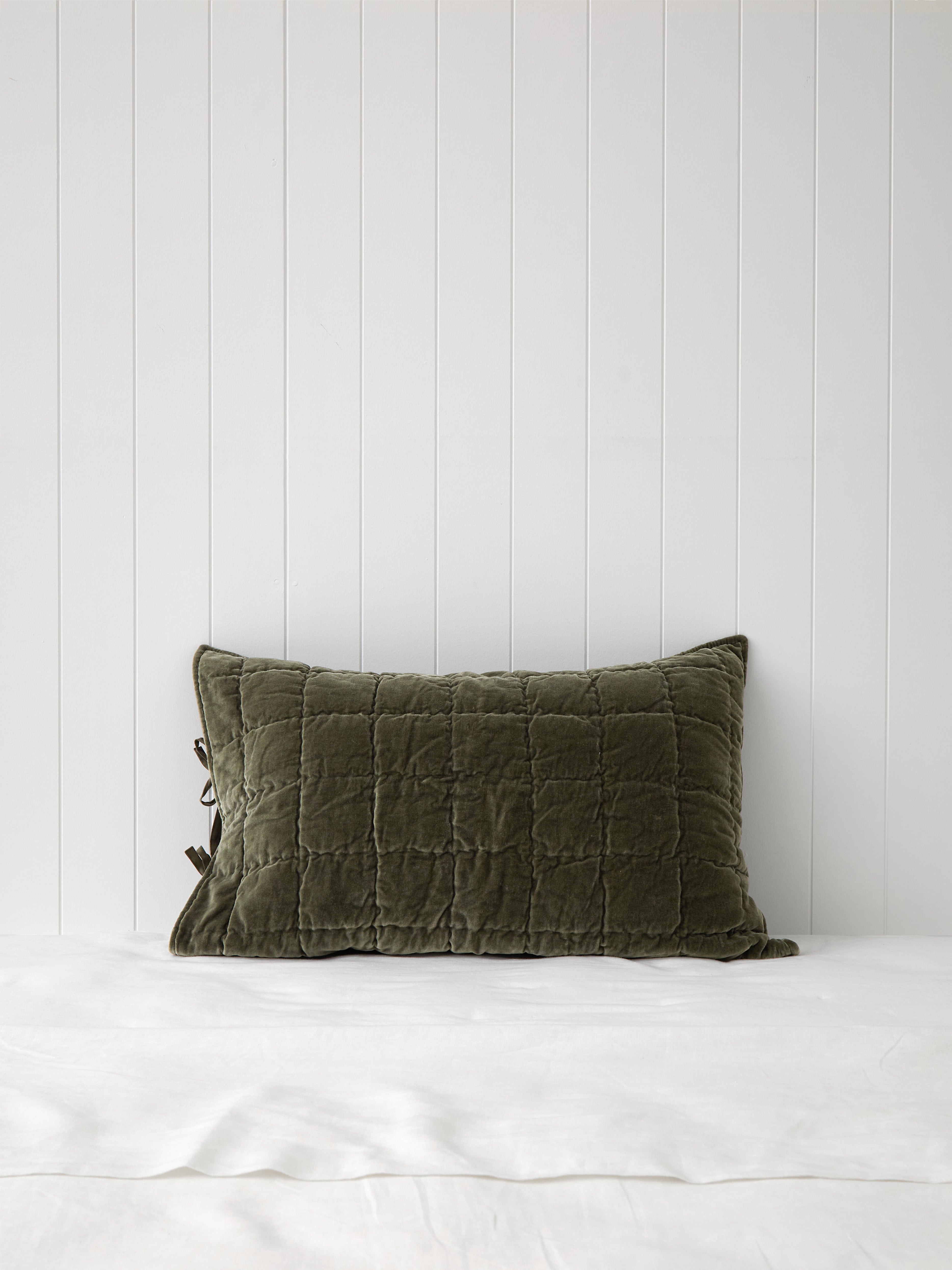 Belvedere Velvet Standard Pillowcase | Willow-1