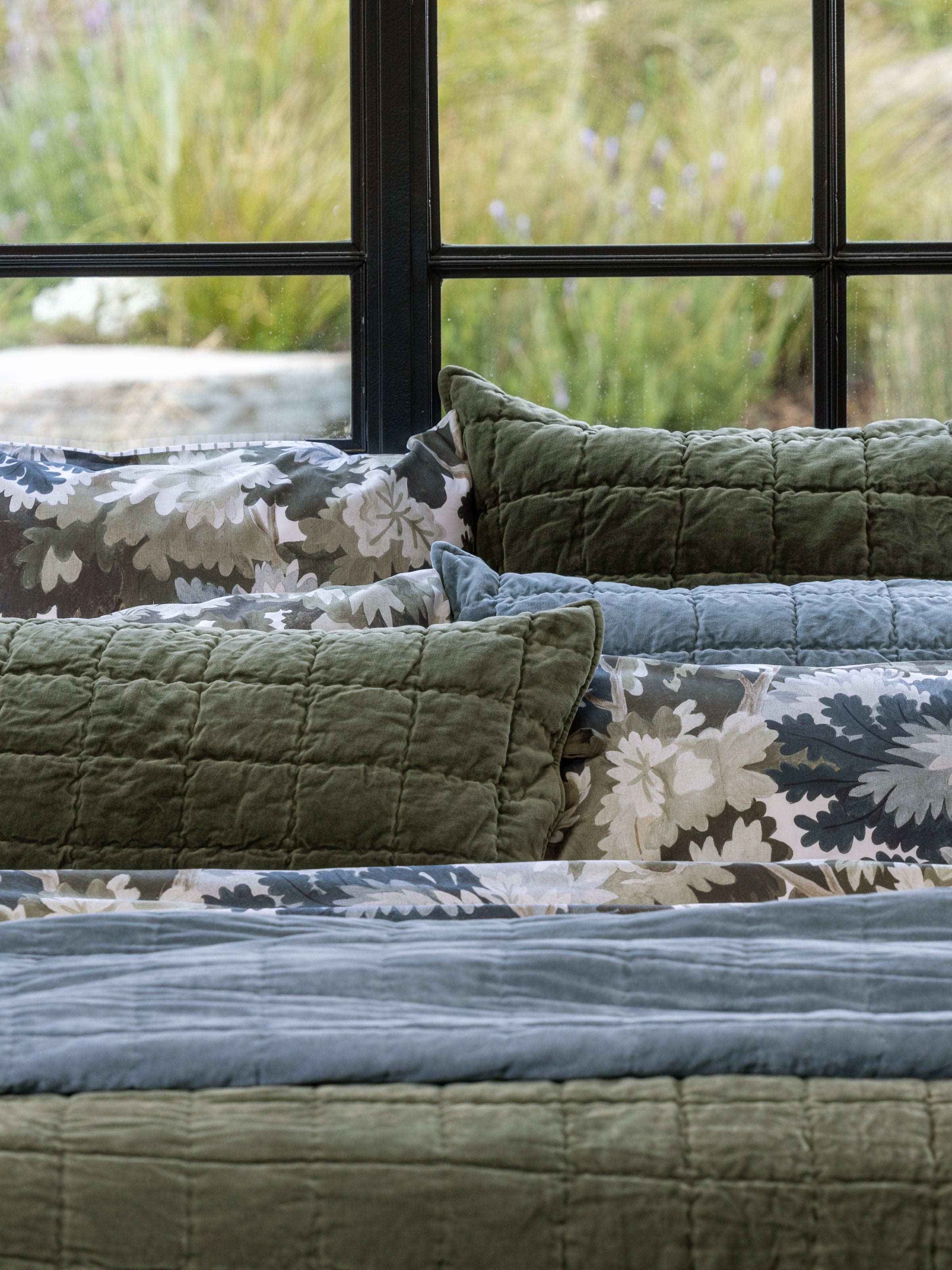 Belvedere Velvet Standard Pillowcase | Willow-2