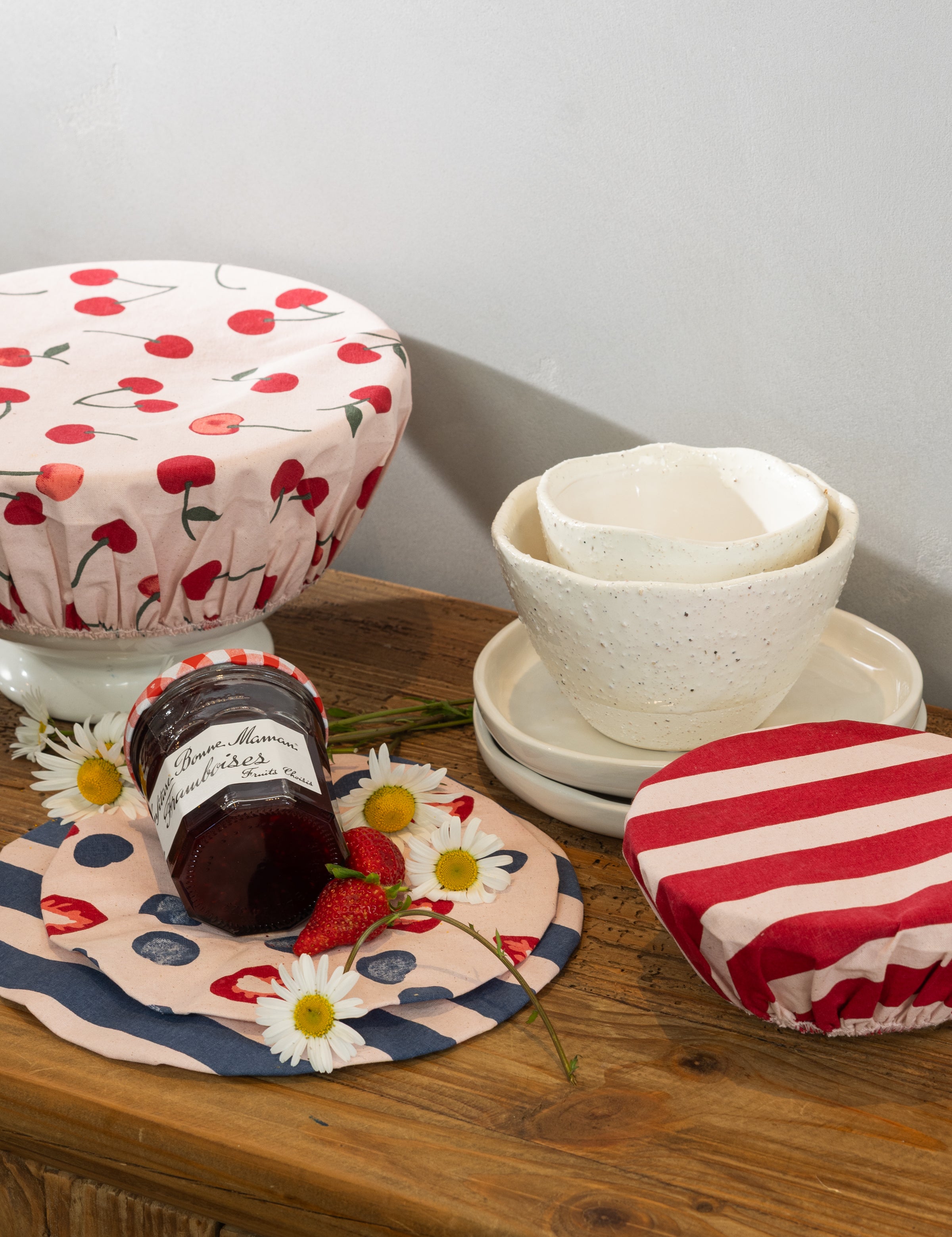Berries & Cherries Dish Cover Set of 4 | Multi-2