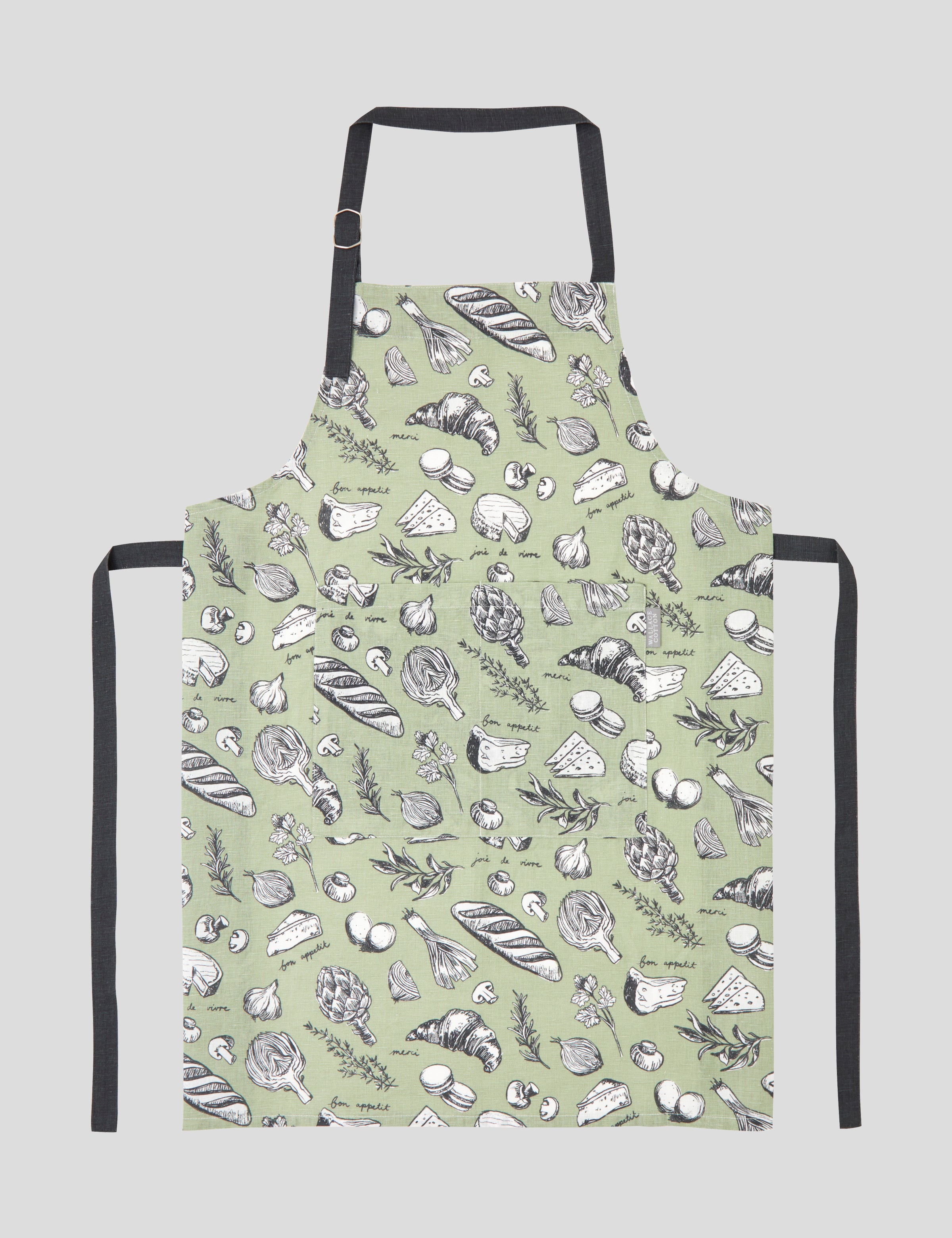Bon Appetit Apron | Sage-1