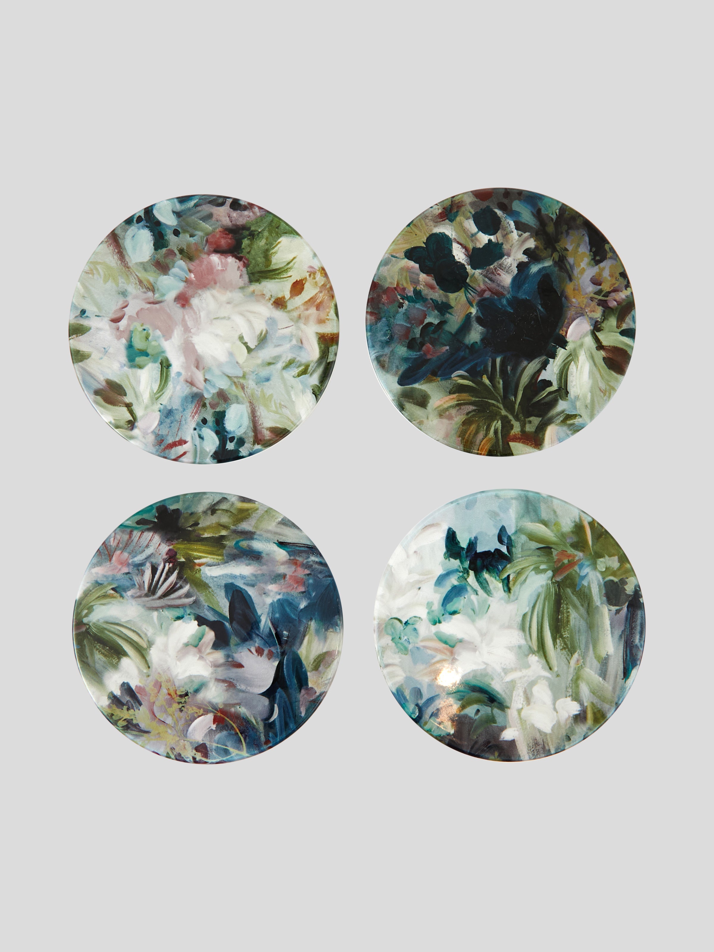 Botanic Wonder Ceramic Coaster Set of 4 | Floral-2