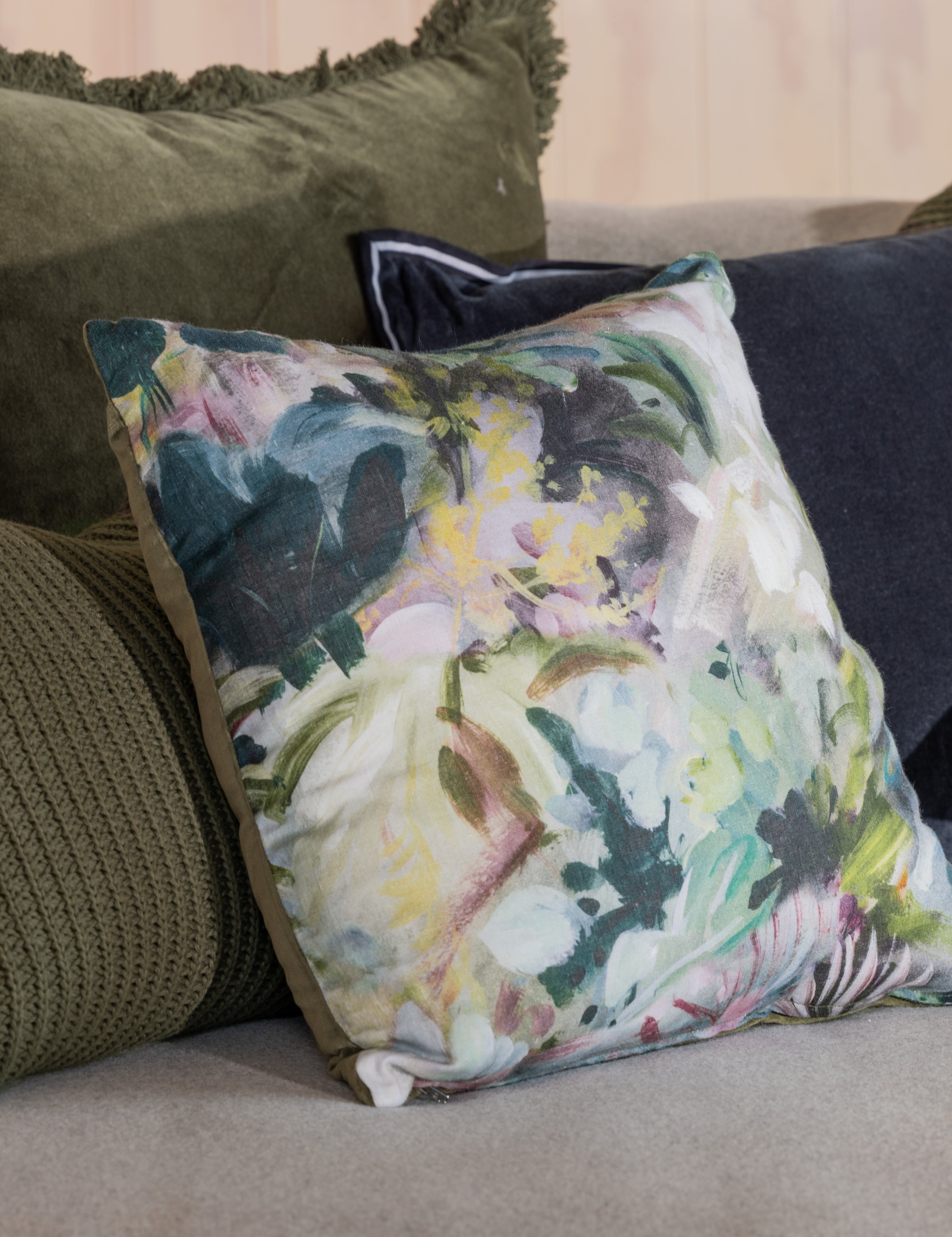 Botanic Wonder Square Cushion Cover | Floral-2