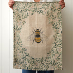 Botanical Bee Linen Tea Towel | Multi-2