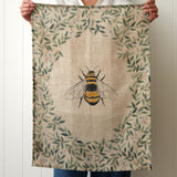 Botanical Bee Linen Tea Towel | Multi-2